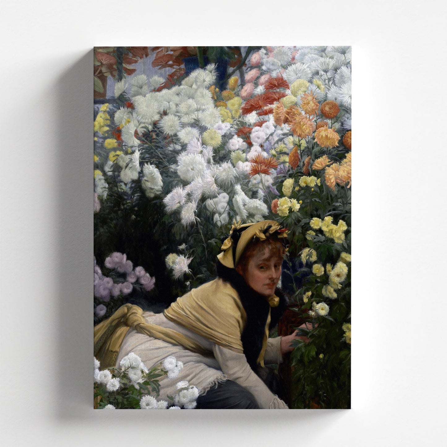 Chrysanthemums by James Tissot c.1874 | Realism Art Print (D0084)