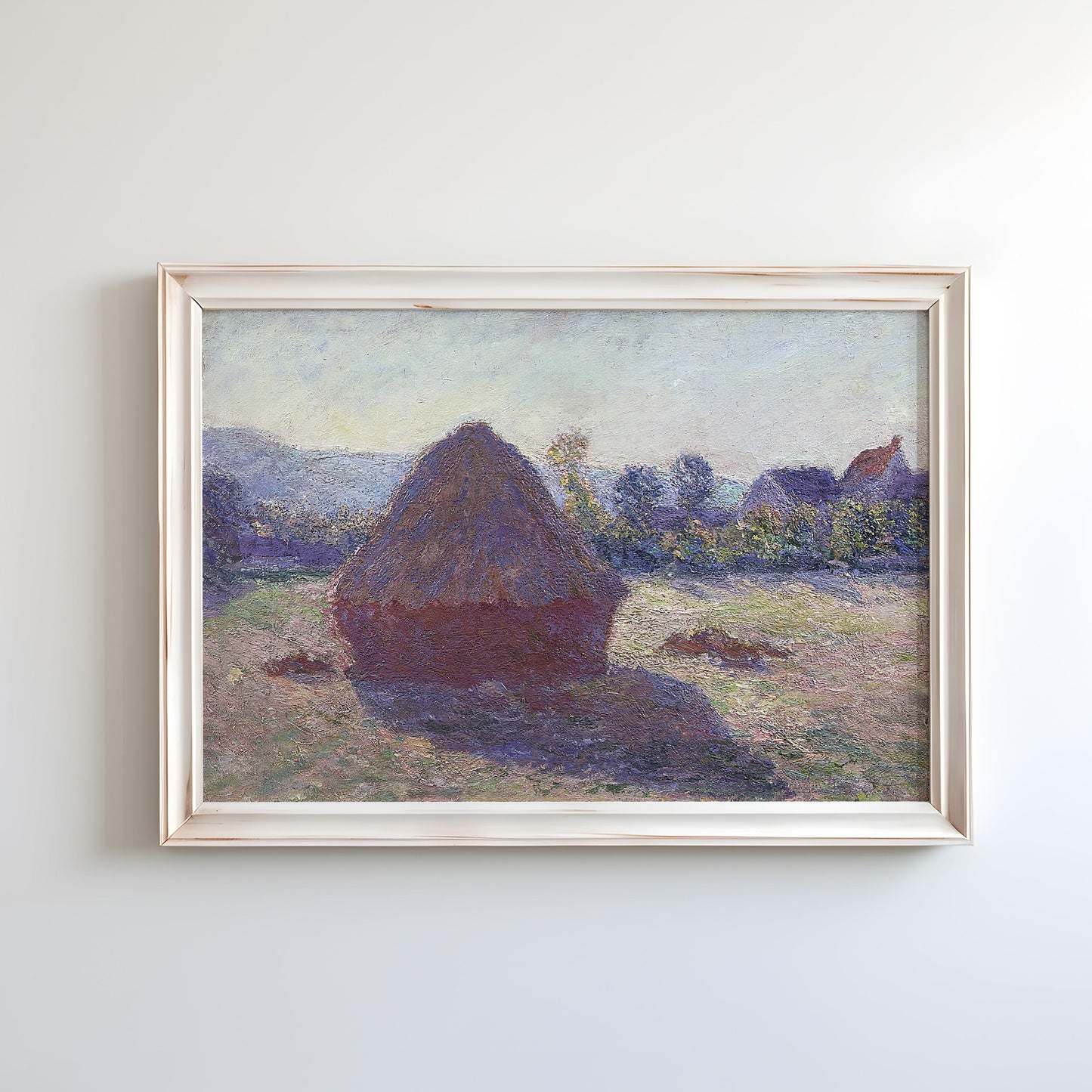 Haystack in the Evening Sun by Claude Monet 1891 | Impressionism Art Print (B3659)