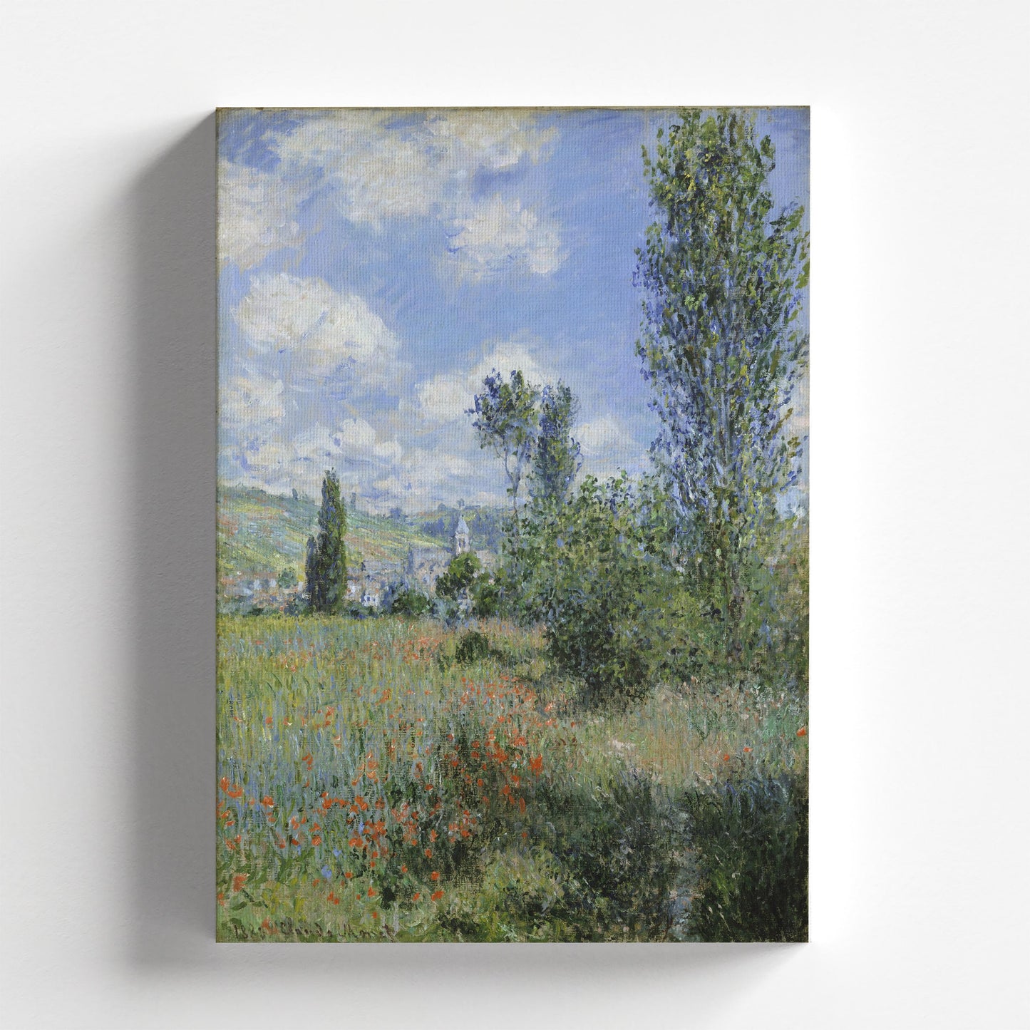 View of Vétheuil by Claude Monet 1880 | Impressionism Art Print (B3646)