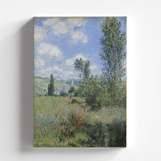 View of Vétheuil by Claude Monet 1880 | Impressionism Art Print (B3646)