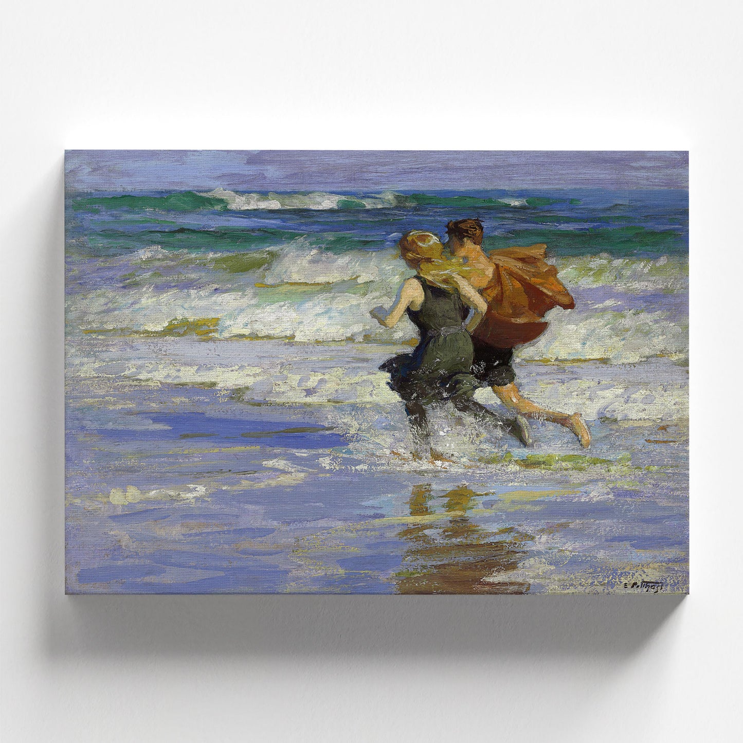 At the Beach by Edward Henry Potthast c.1910 | Impressionist Art Print (D0154)