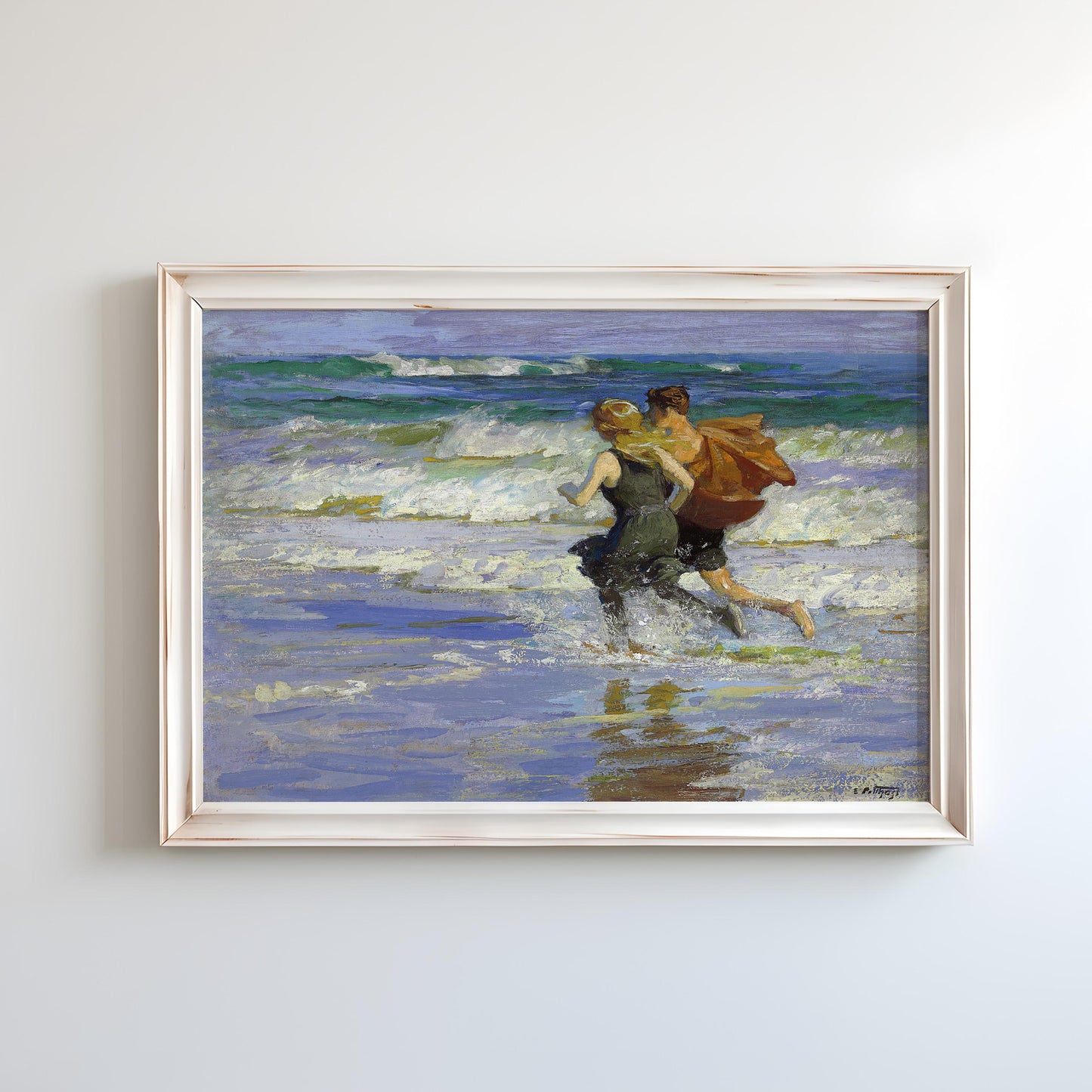 At the Beach by Edward Henry Potthast c.1910 | Impressionist Art Print (D0154)