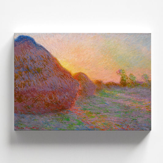 Haystacks by Claude Monet 1890 | Impressionism Art Print (B3657)