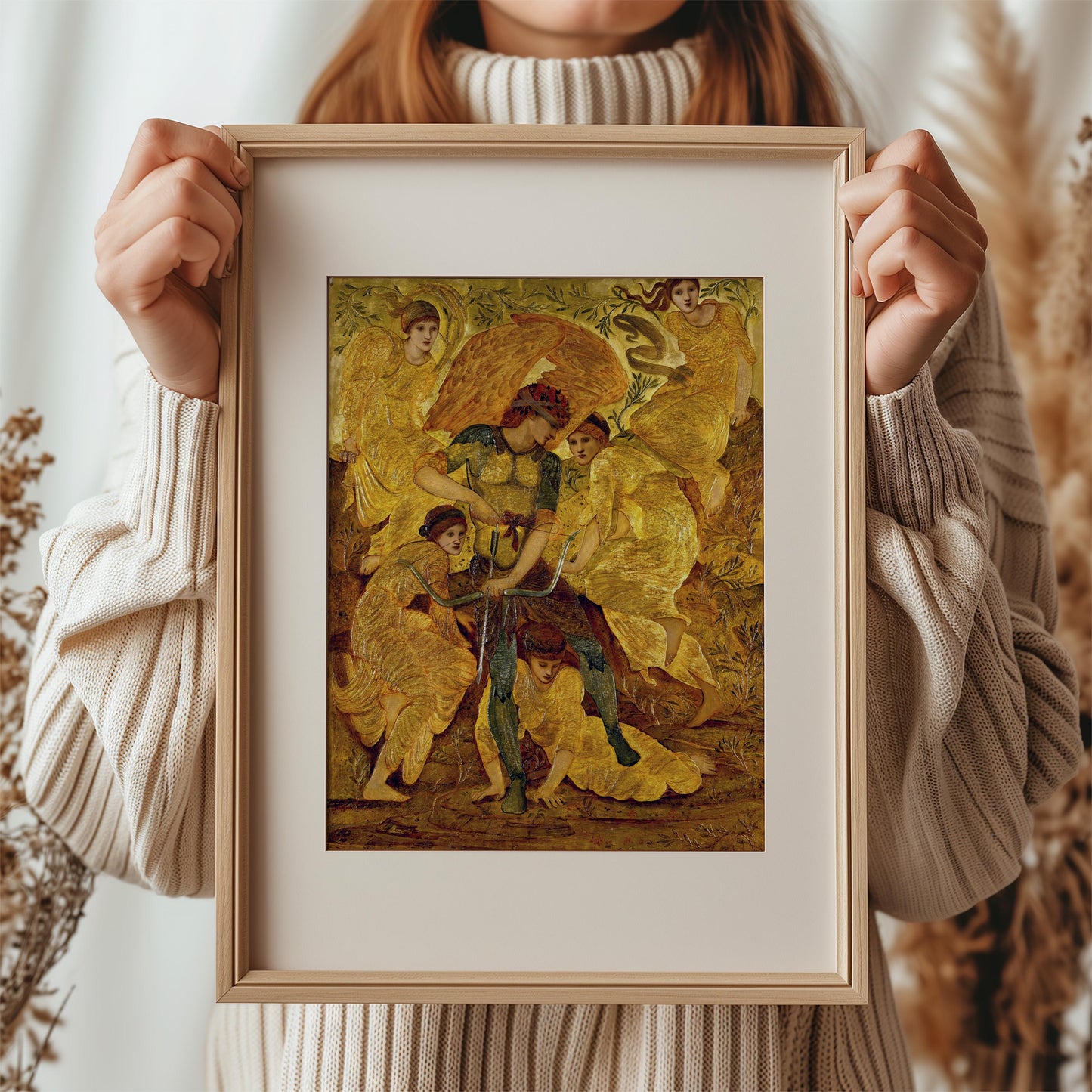 Cupid's Hunting Fields by Edward Burne-Jones 1880 | Pre-Raphaelite Art Print (D0189)