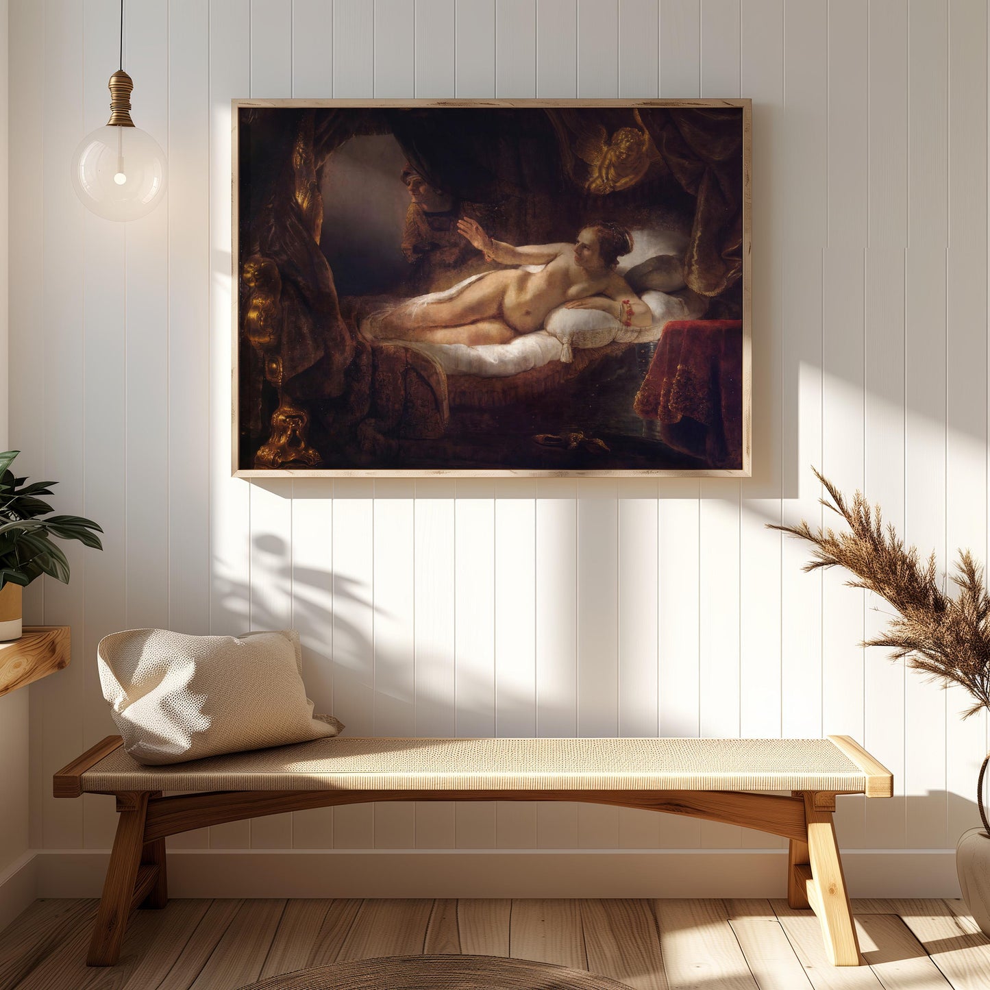 Danaë by Rembrandt 1636 | Baroque Art Print (B4196)