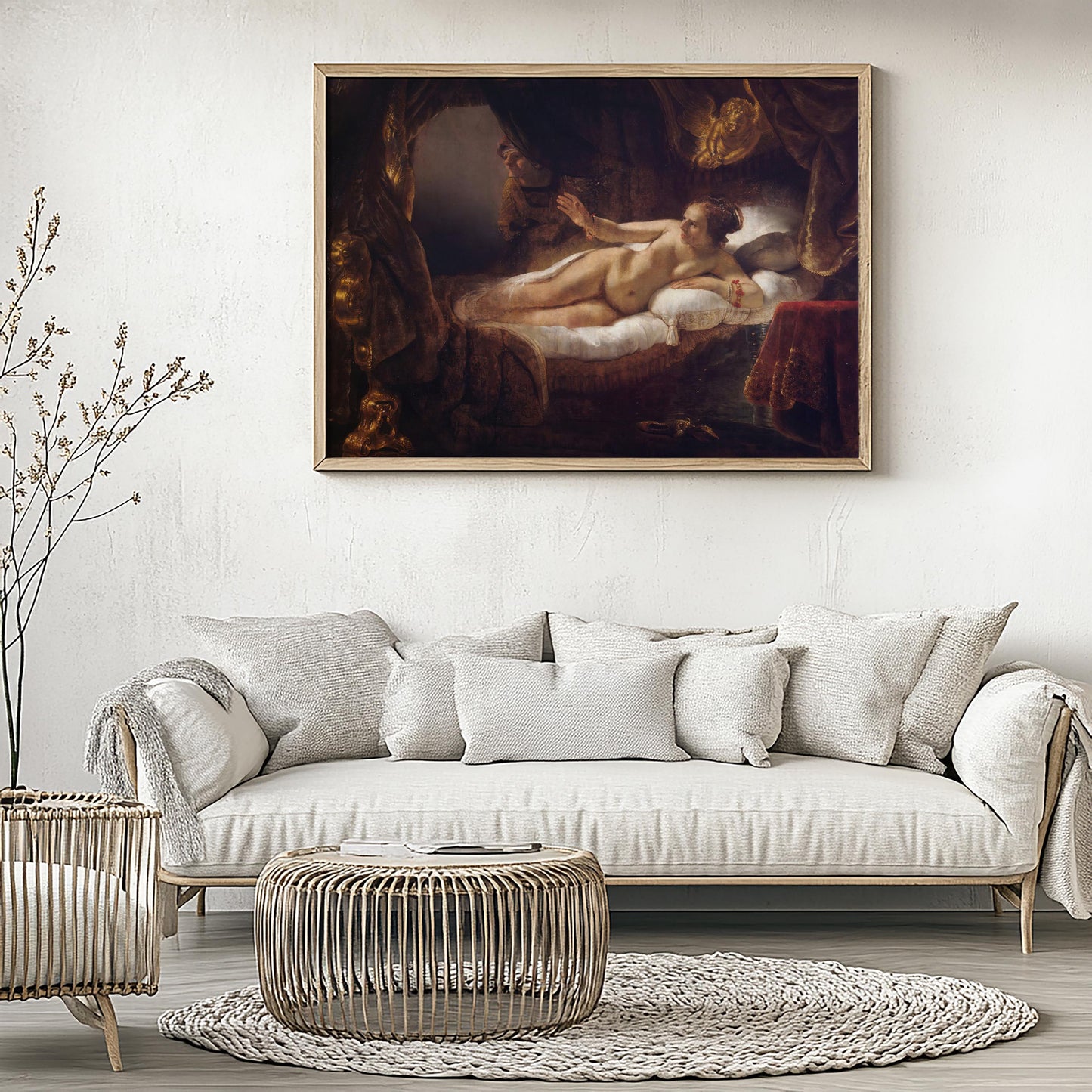 Danaë by Rembrandt 1636 | Baroque Art Print (B4196)