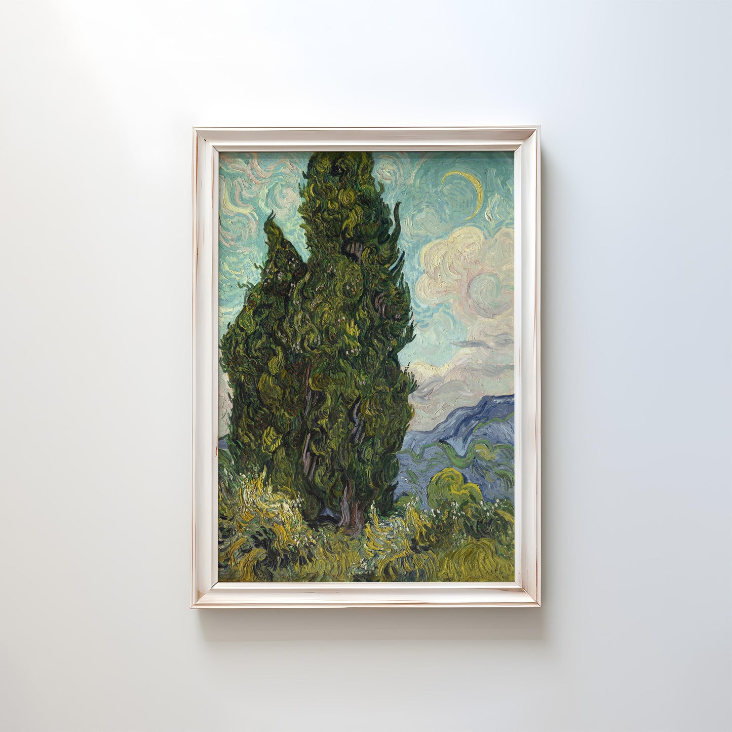 Cypresses by Vincent van Gogh 1889 | Post-Impressionism Art Print (B3603)