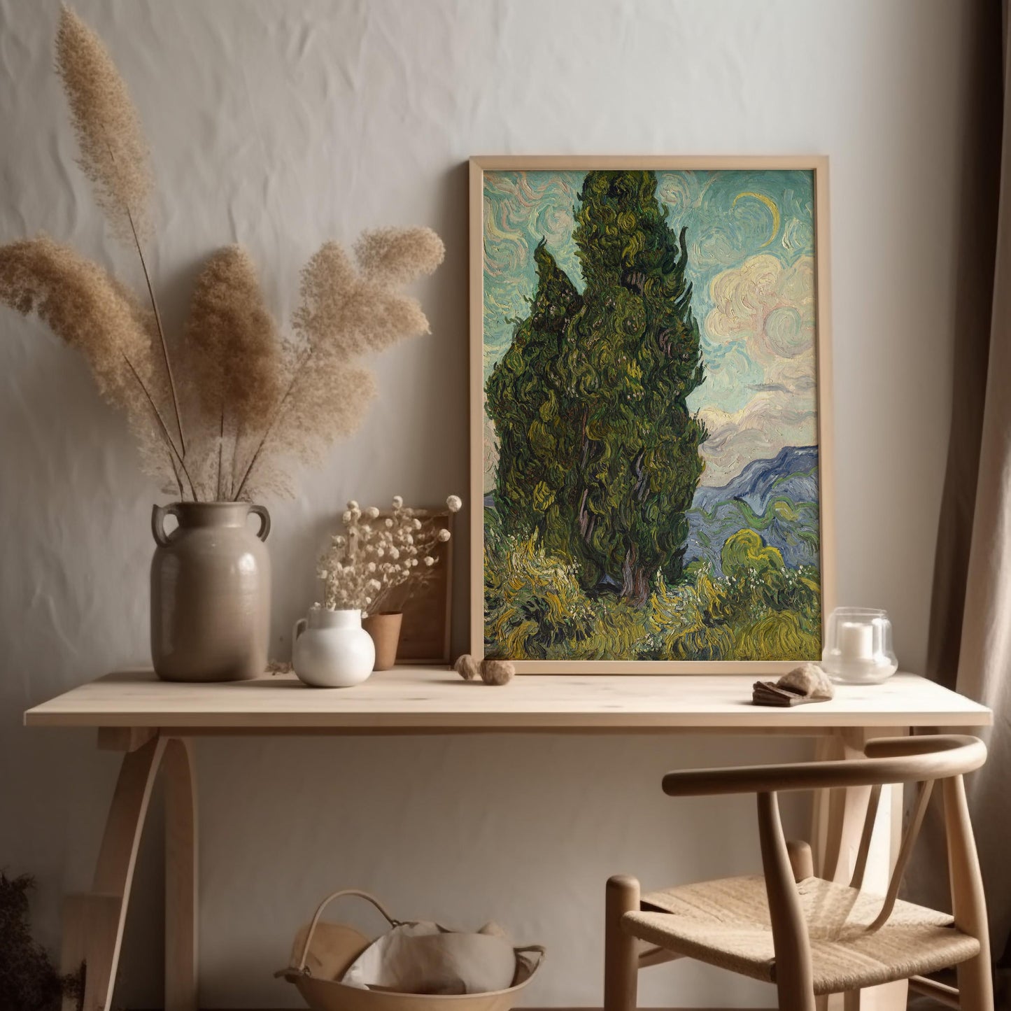 Cypresses by Vincent van Gogh 1889 | Post-Impressionism Art Print (B3603)