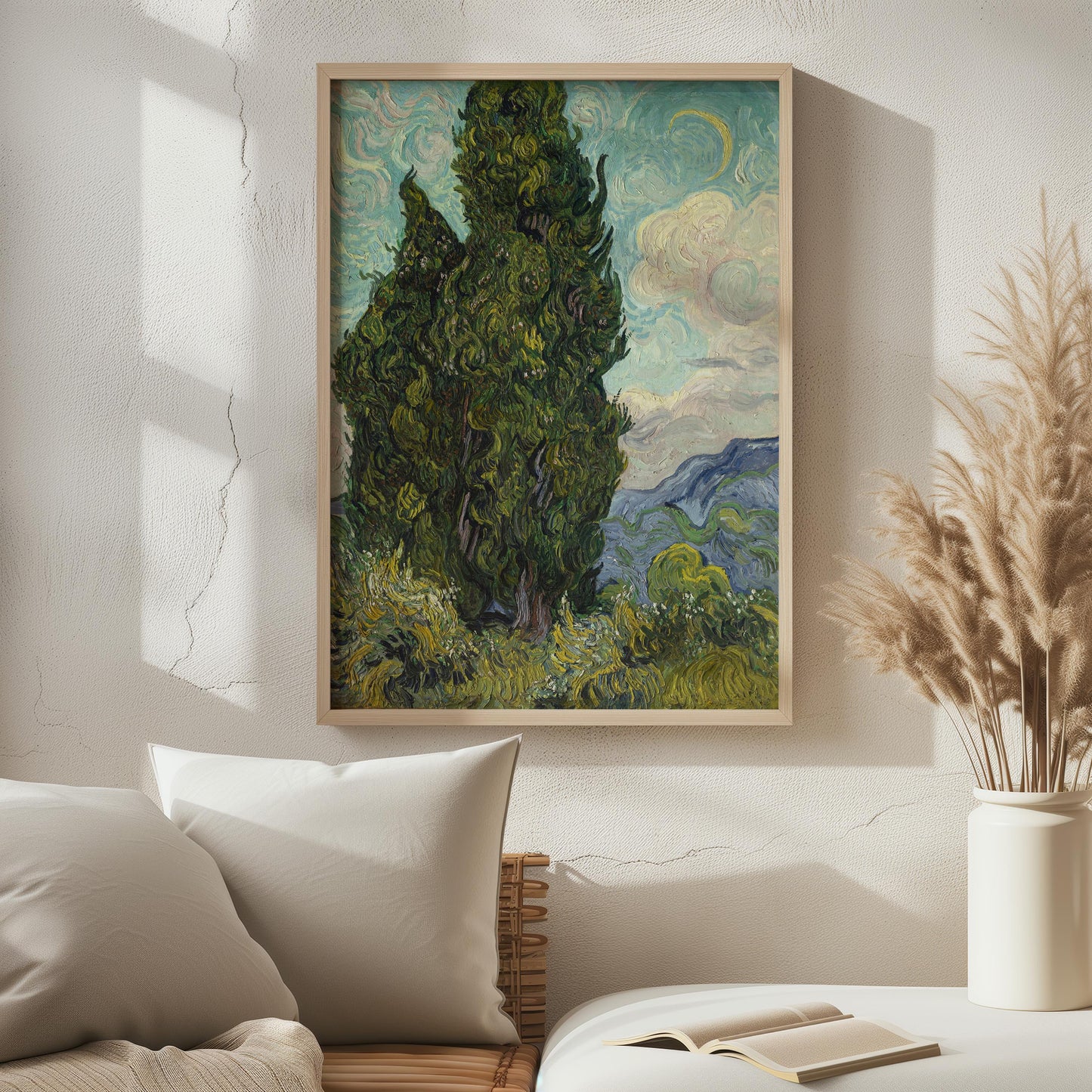 Cypresses by Vincent van Gogh 1889 | Post-Impressionism Art Print (B3603)