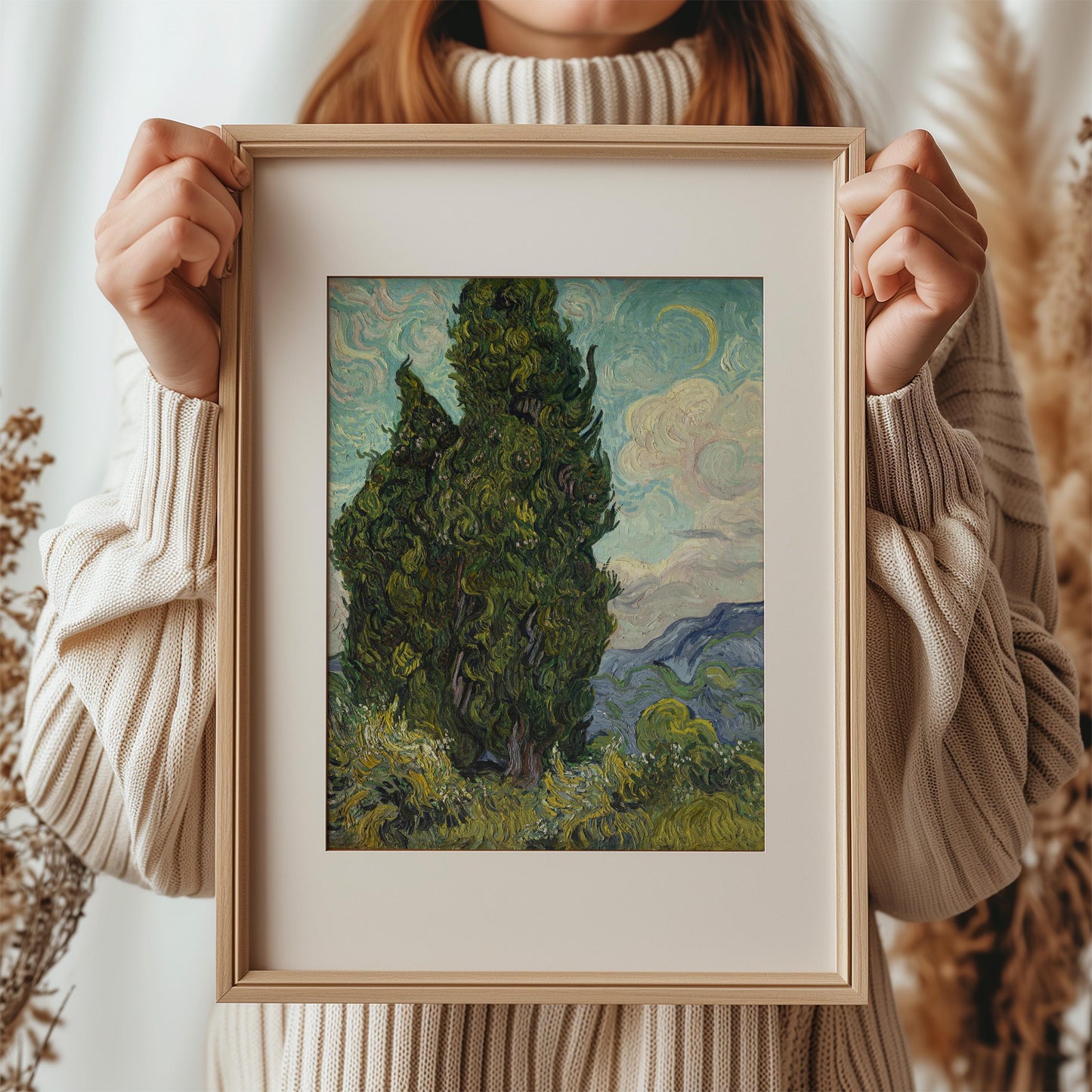 Cypresses by Vincent van Gogh 1889 | Post-Impressionism Art Print (B3603)