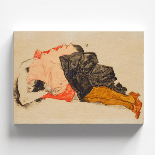 Woman Hiding Her Face by Egon Schiele 1912 | Expressionist Art Print (D0171)