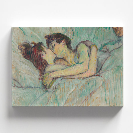 Au lit Le Baiser by Henri de Toulouse-Lautrec 1892 | Post-Impressionist Art Print (D0161)