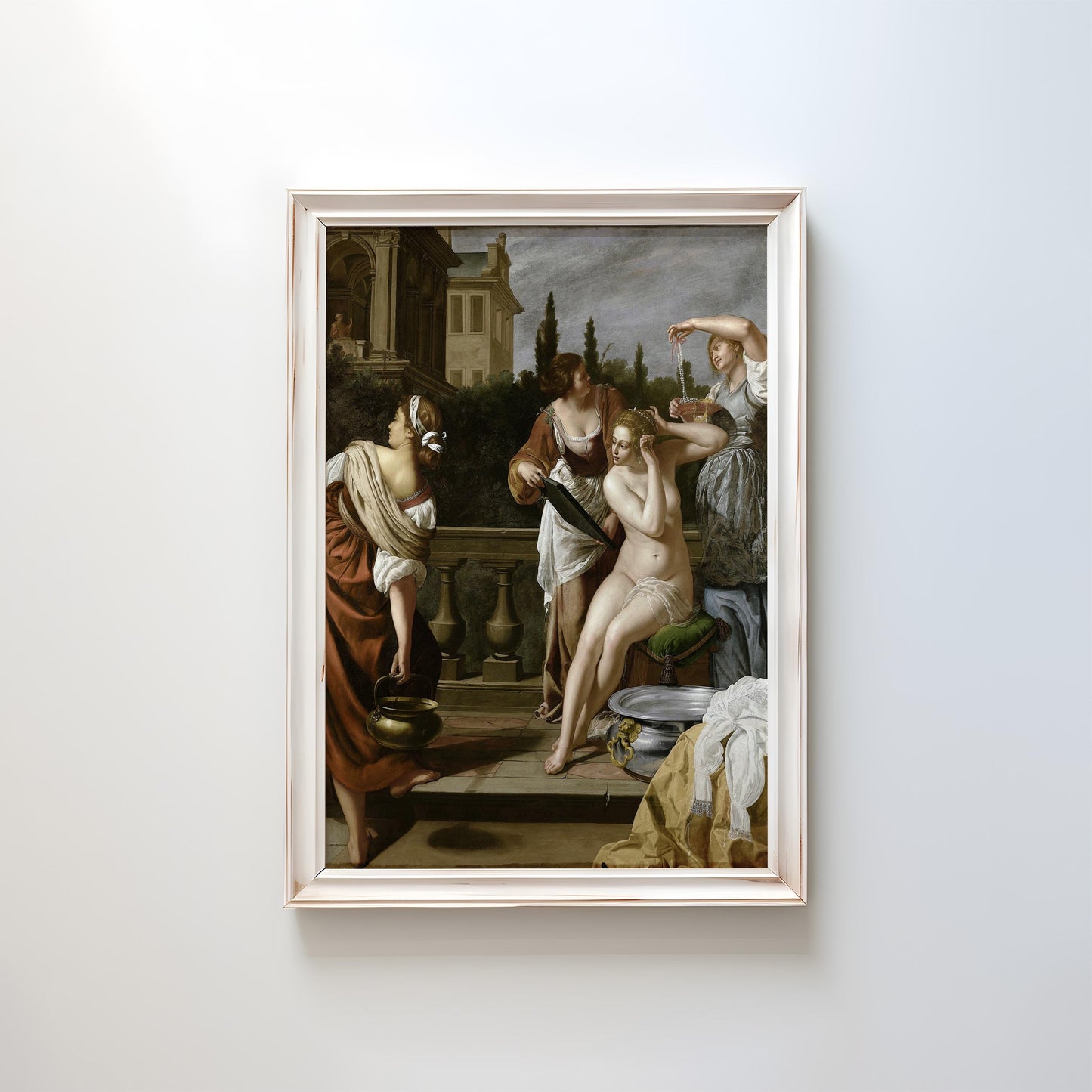 Bathsheba in the Bath by Artemisia Gentileschi | Baroque Art Print (D0297)