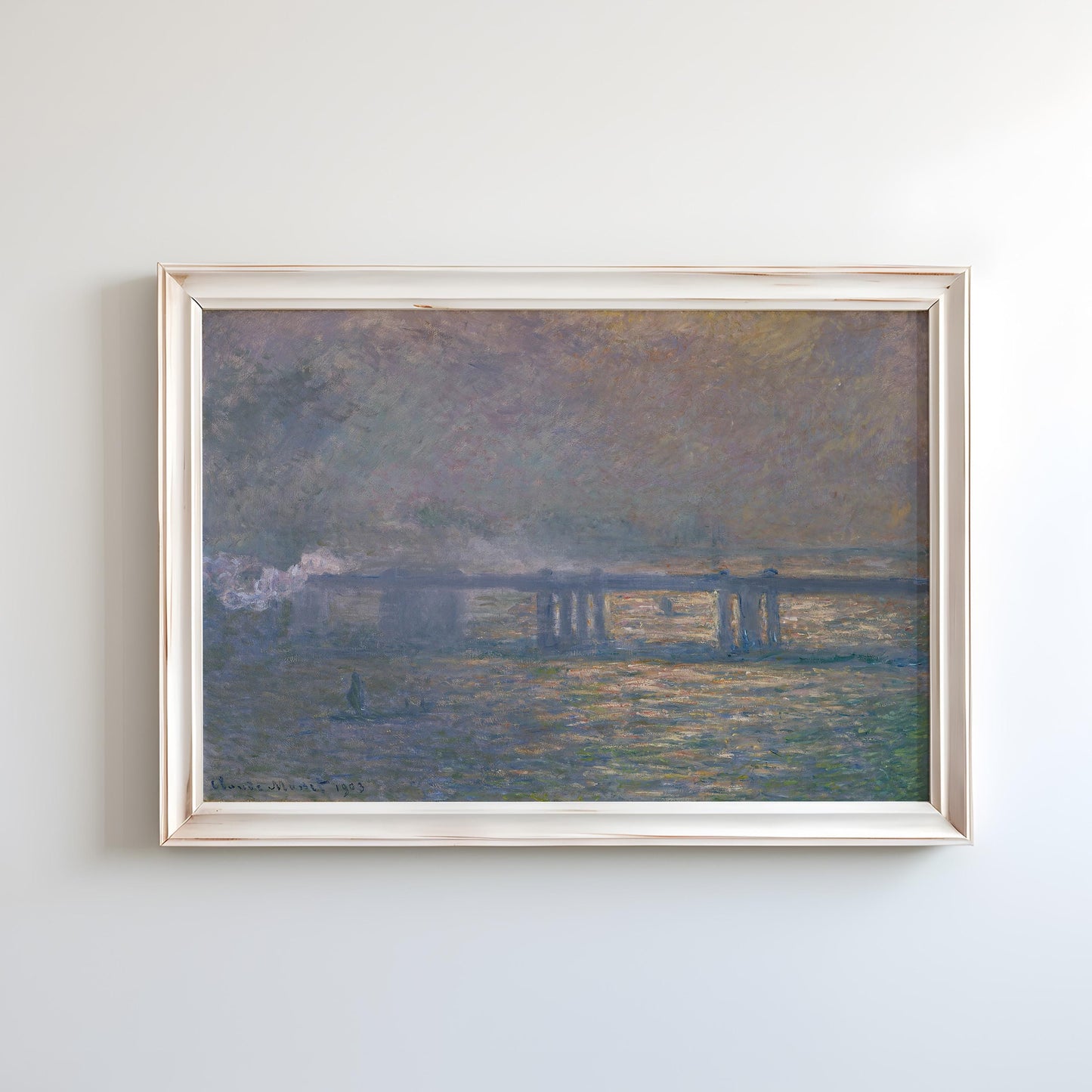 Charing Cross Bridge by Claude Monet 1903 | Impressionism Art Print (B3641)