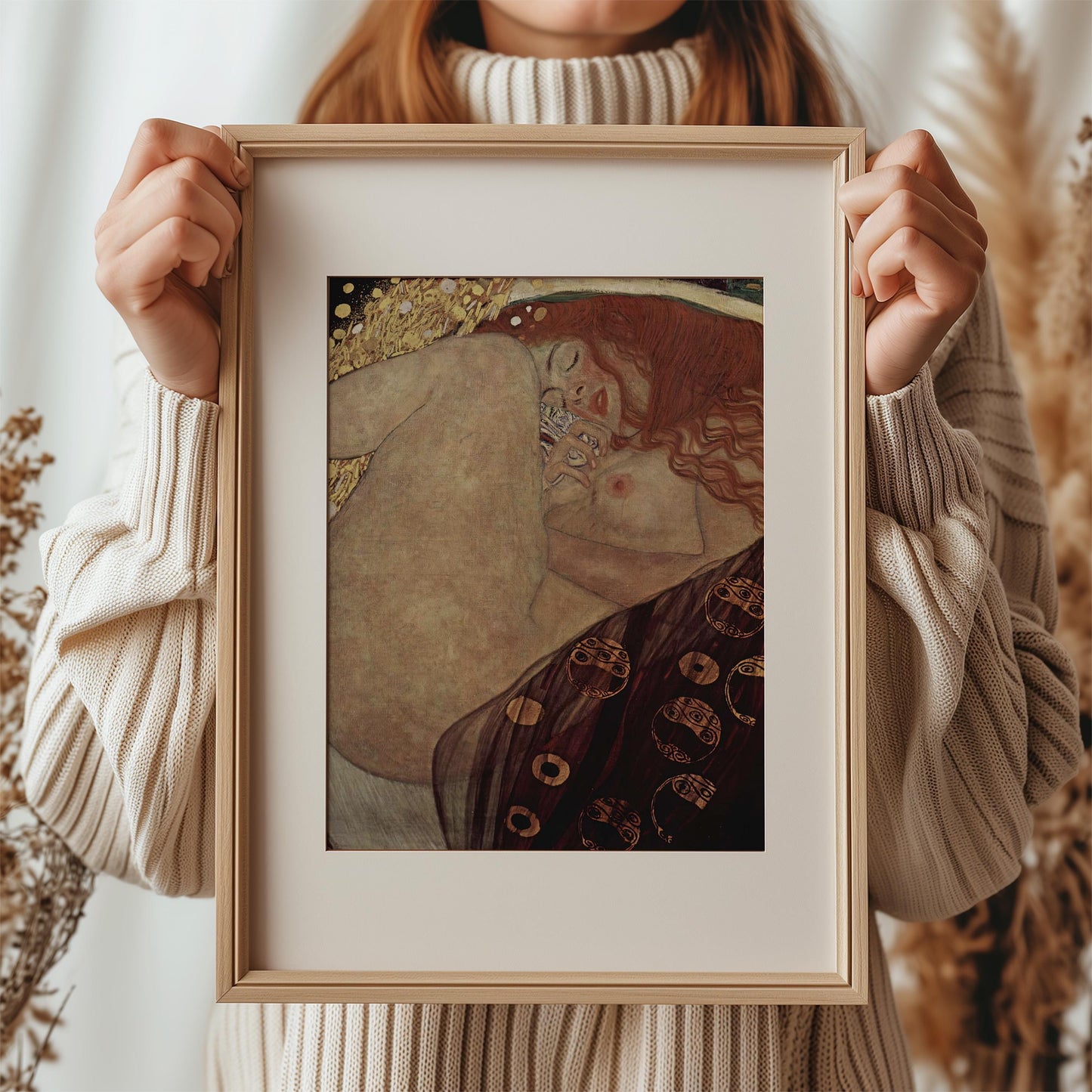 Danaë by Gustav Klimt (1908) | Art Nouveau (Modern), Mythological Portrait (B4154)