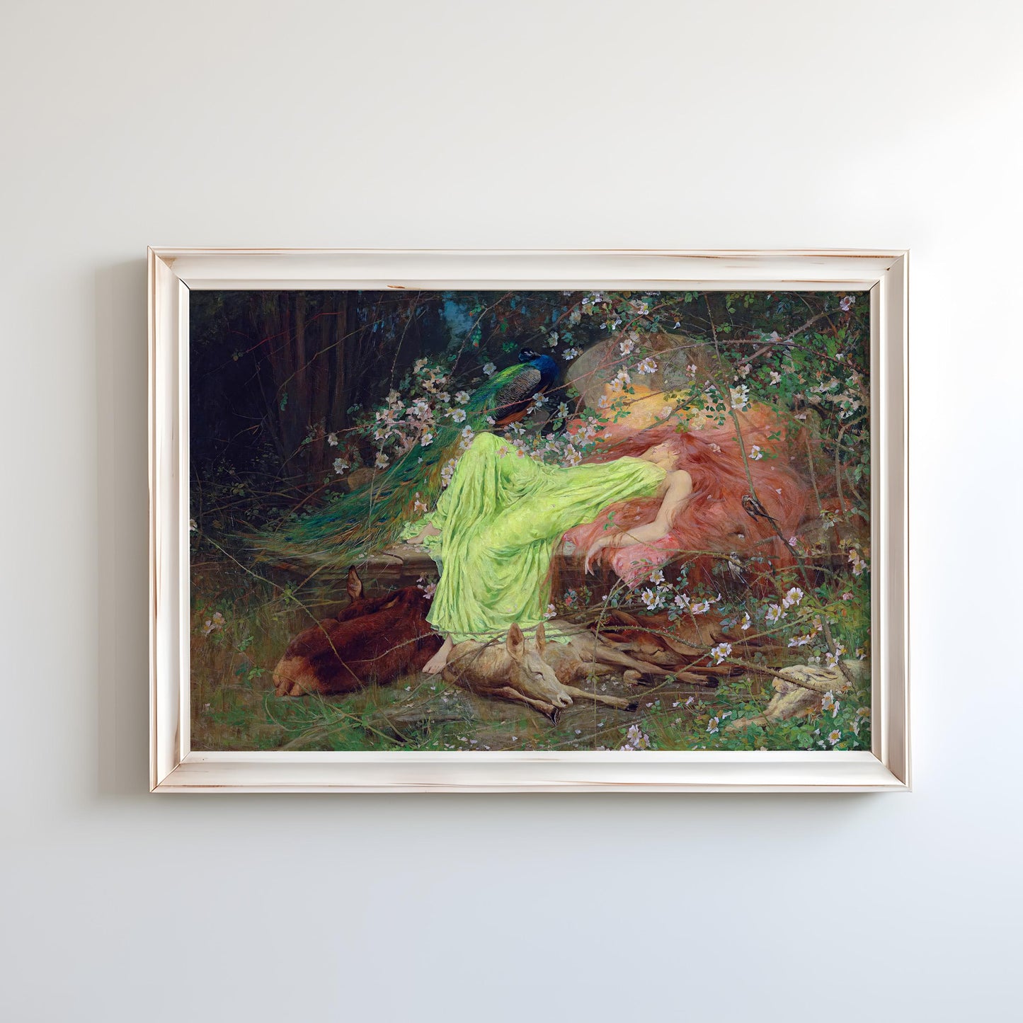 A Fairy Tale All Seemed to Sleep, the Timid Hare on Form – Scott by Arthur Wardle | Romantic Art Print (D0202)