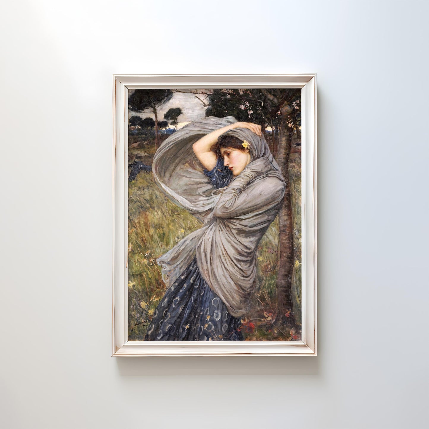 Boreas by John William Waterhouse 1903 | Pre-Raphaelite Art Print (B4865)