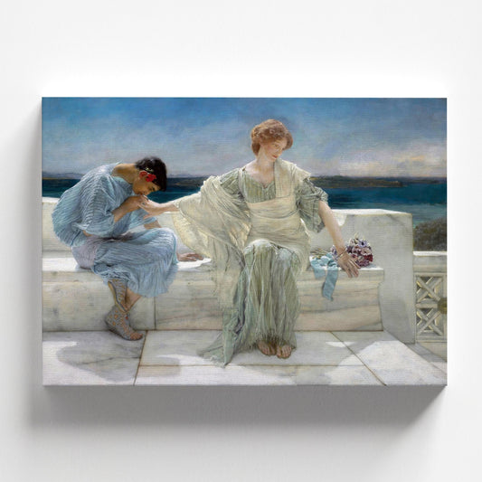 An Eloquent Silence by Lawrence Alma-Tadema 1890 | Classical Art Print (D0271)