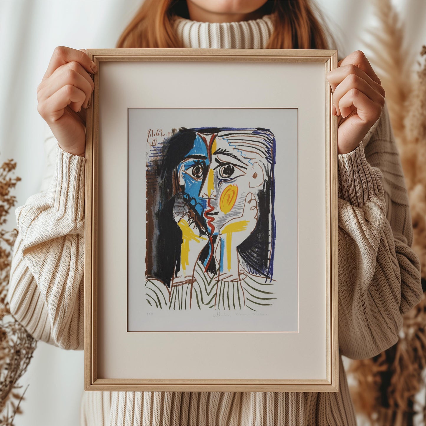 Visage by Pablo Picasso 1962 | Modern Art Print (B8356)