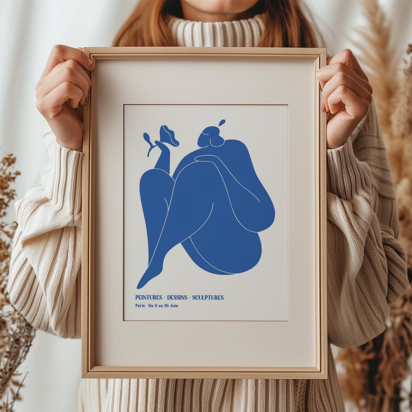 Henri Matisse Blue Nudes III (Nu Bleu) | Modern Art, Minimalist Poster (A0005)