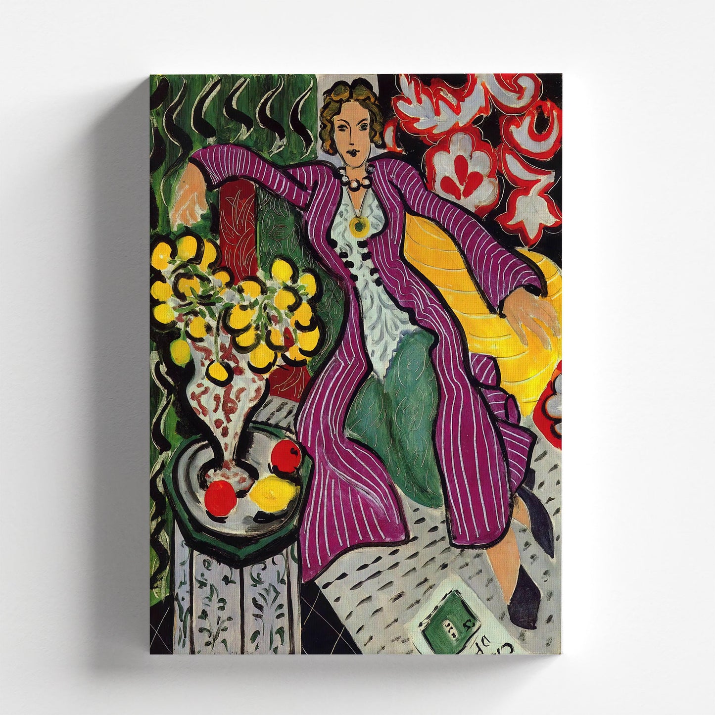 Woman in a Purple Coat by Henri Matisse 1937 | Modern Portrait Art Print (B4504)