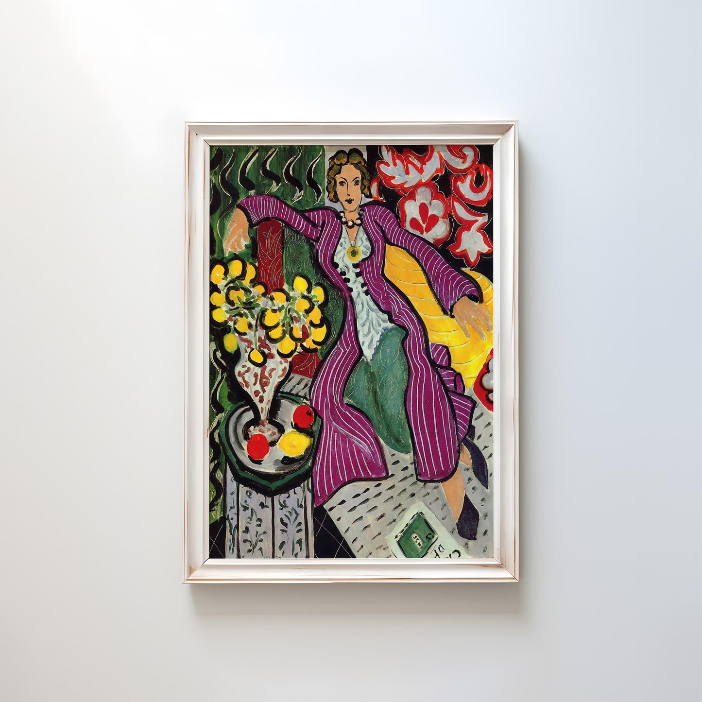 Woman in a Purple Coat by Henri Matisse 1937 | Modern Portrait Art Print (B4504)