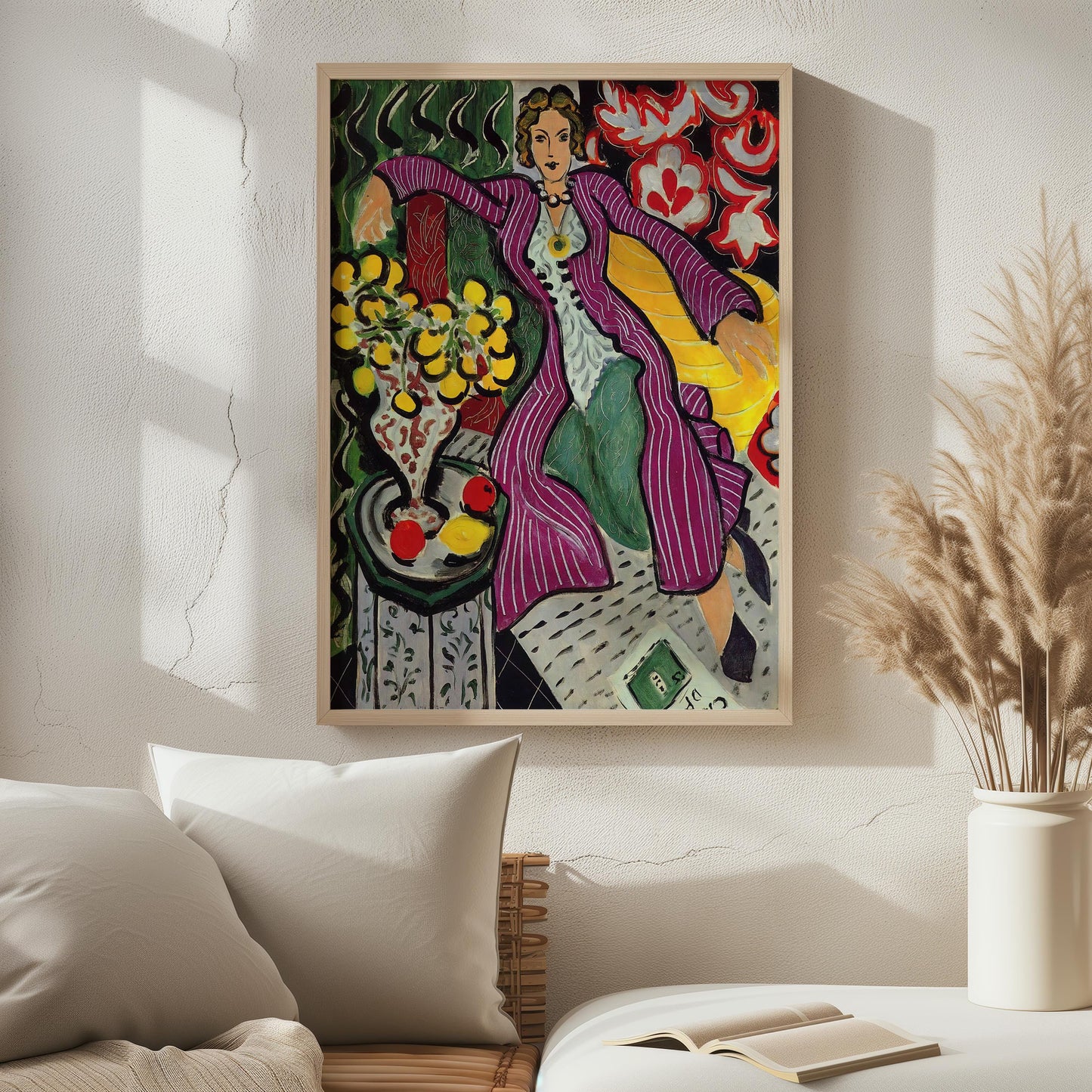 Woman in a Purple Coat by Henri Matisse 1937 | Modern Portrait Art Print (B4504)