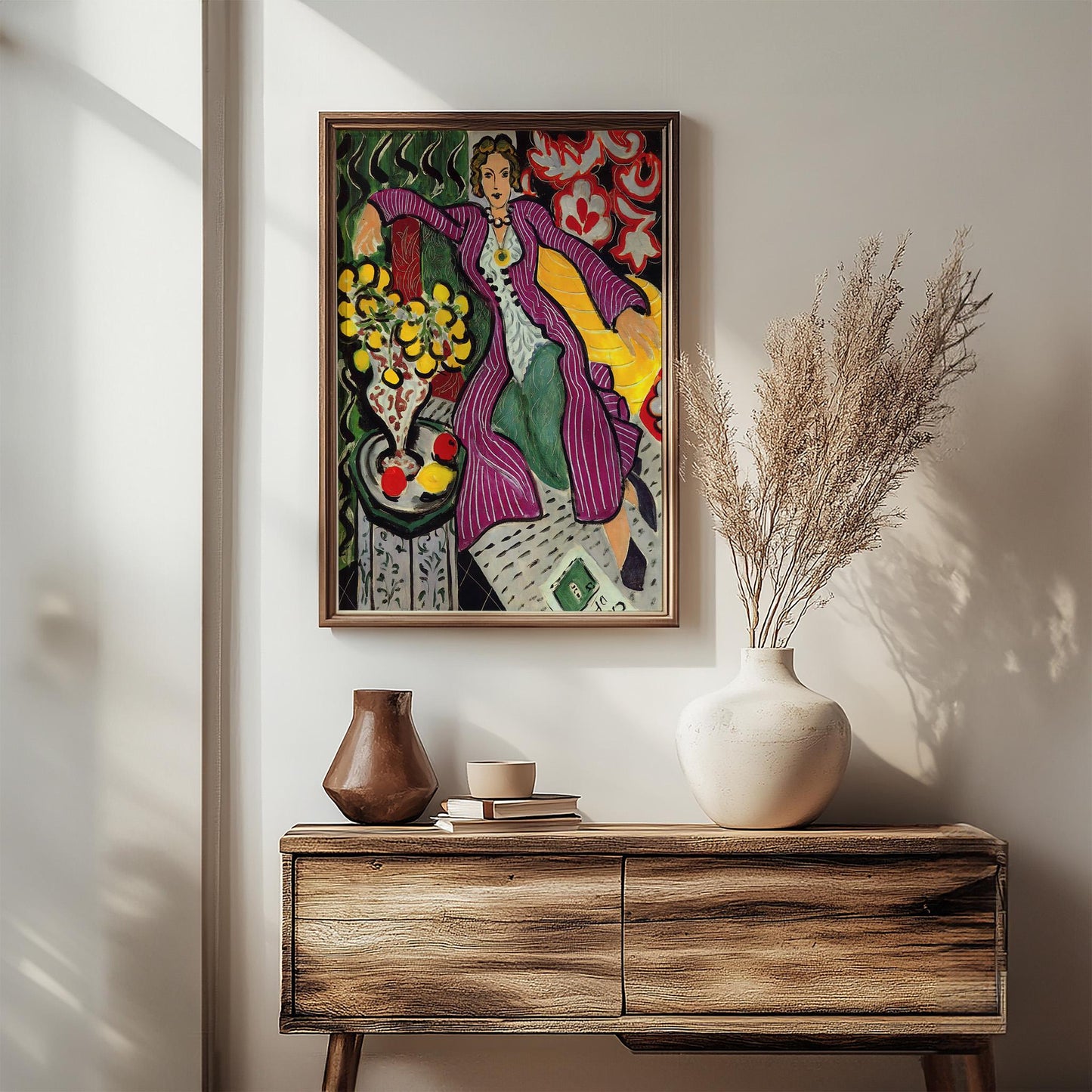 Woman in a Purple Coat by Henri Matisse 1937 | Modern Portrait Art Print (B4504)