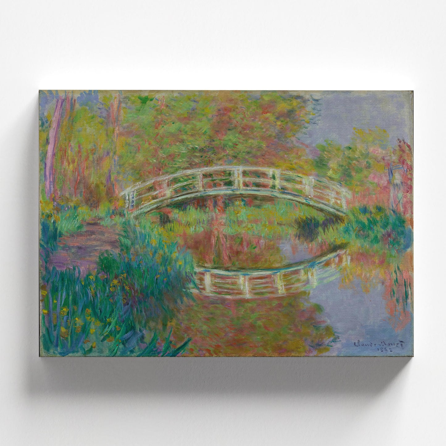 Bridge in Monet's Garden by Claude Monet 1884 | Impressionism Art Print (B3673)