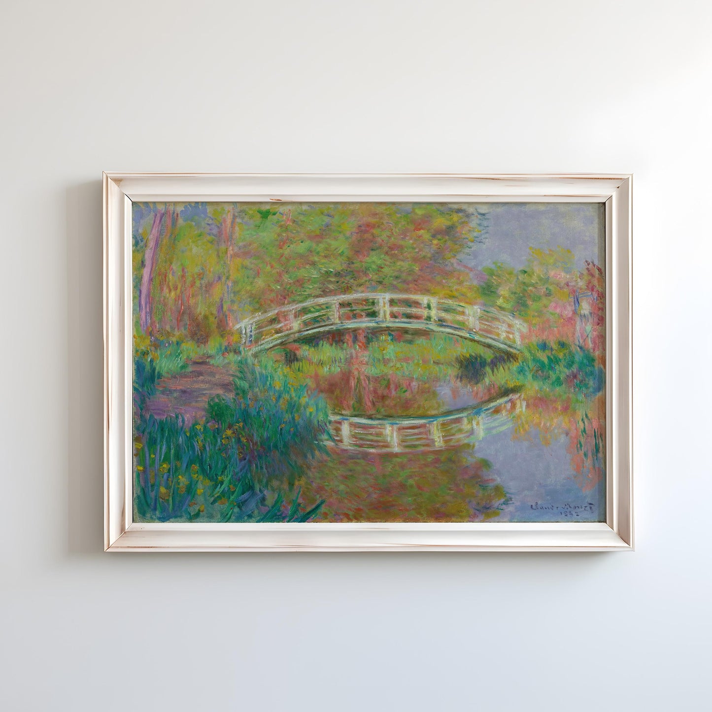 Bridge in Monet's Garden by Claude Monet 1884 | Impressionism Art Print (B3673)