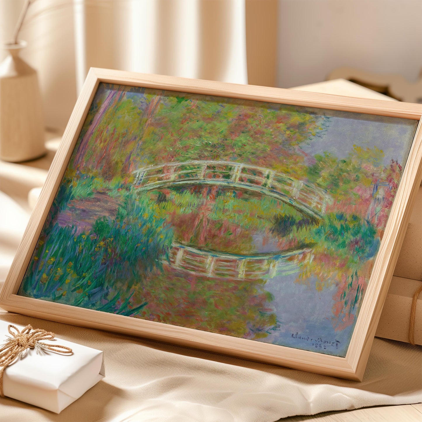 Bridge in Monet's Garden by Claude Monet 1884 | Impressionism Art Print (B3673)