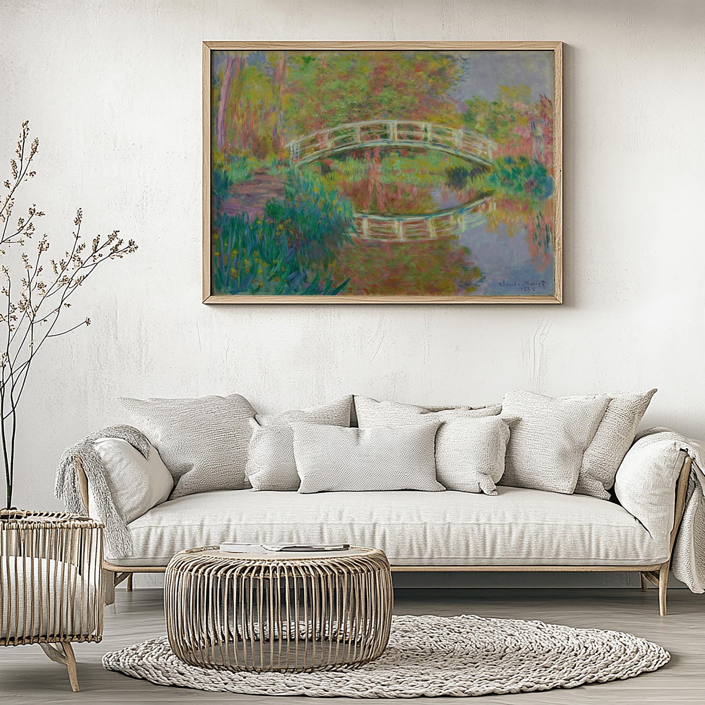 Bridge in Monet's Garden by Claude Monet 1884 | Impressionism Art Print (B3673)