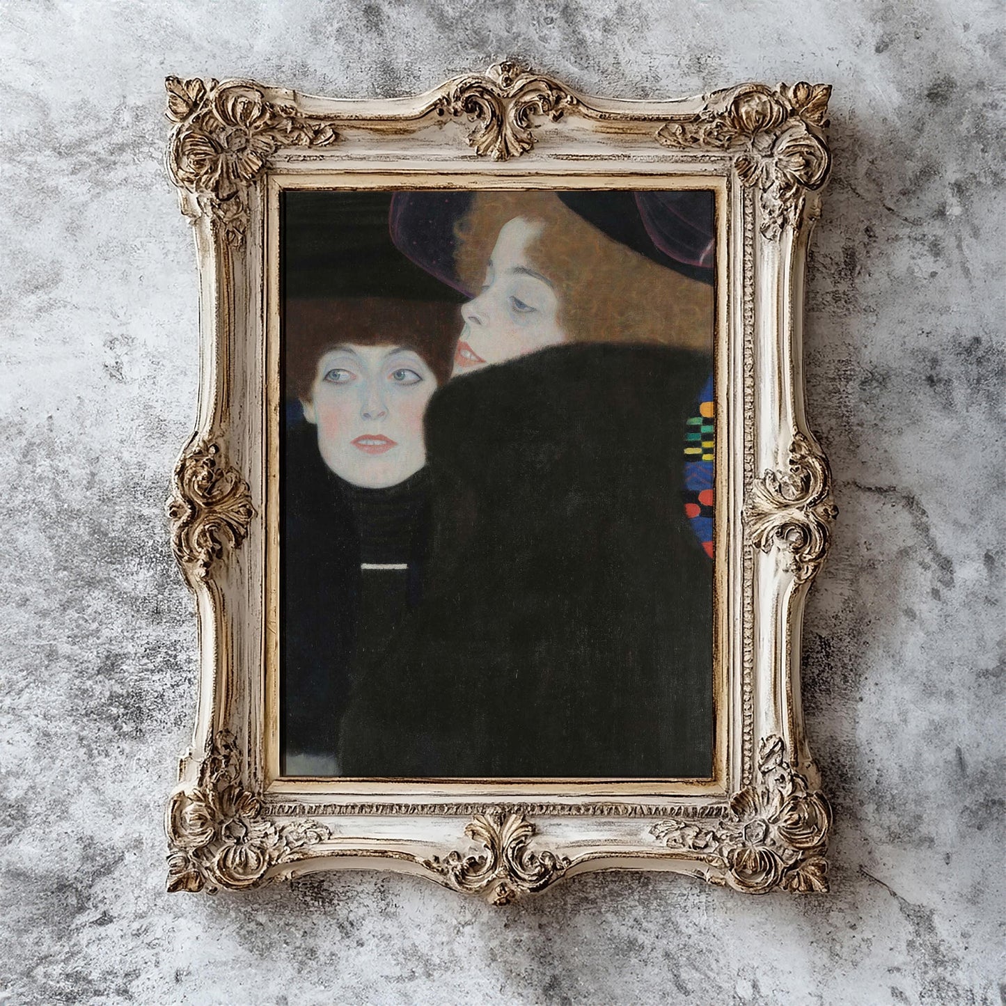 Friends I (The Sisters) by Gustav Klimt (1907) | Art Nouveau (Modern), Portrait (B4717)