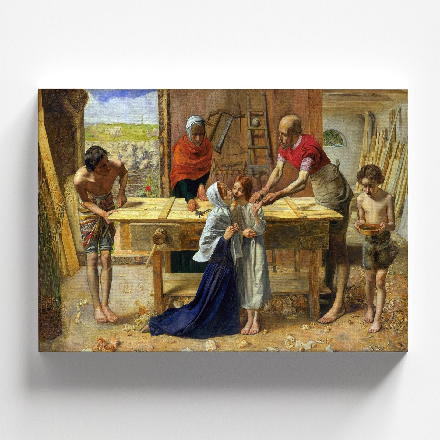 Christ in the House of His Parents ('The Carpenter's Shop') by John Everett Millais 1849 | Pre-Raphaelite Art Print (D0213)