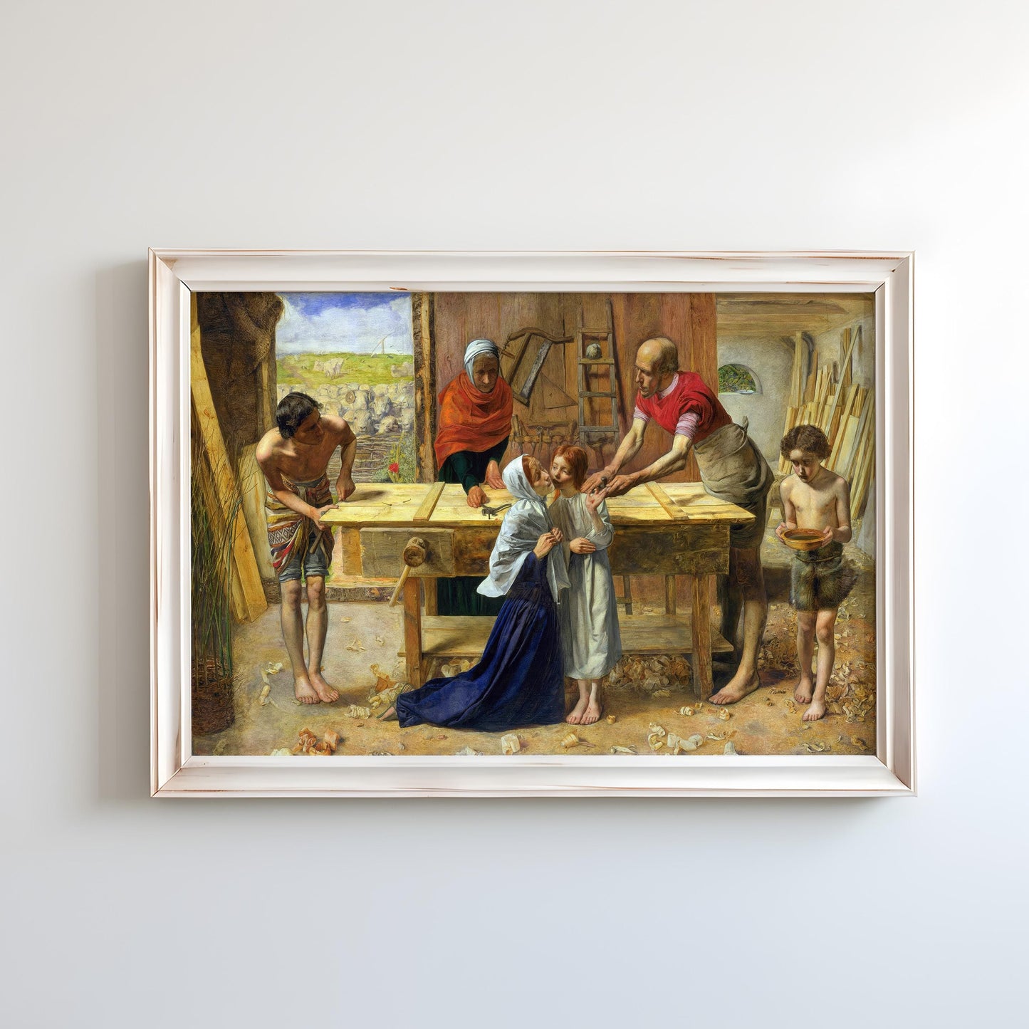 Christ in the House of His Parents ('The Carpenter's Shop') by John Everett Millais 1849 | Pre-Raphaelite Art Print (D0213)