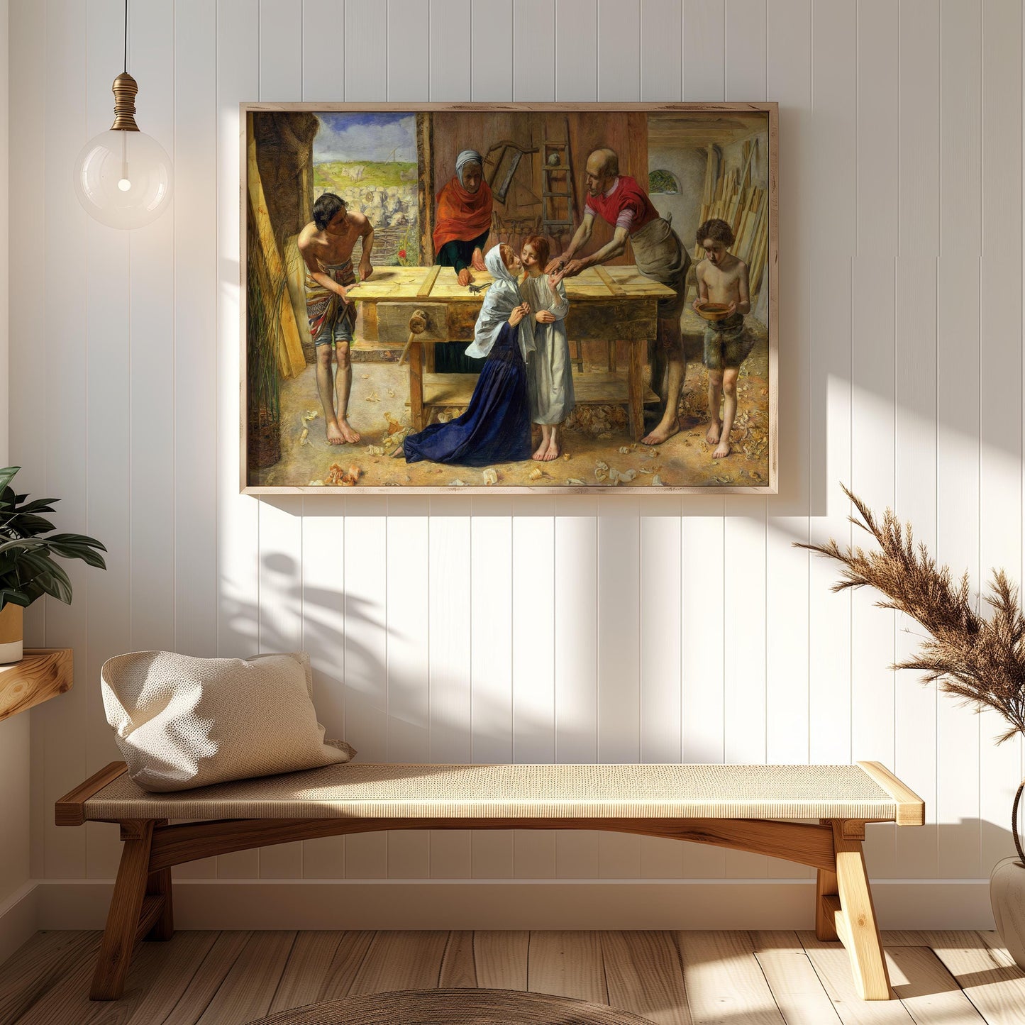 Christ in the House of His Parents ('The Carpenter's Shop') by John Everett Millais 1849 | Pre-Raphaelite Art Print (D0213)