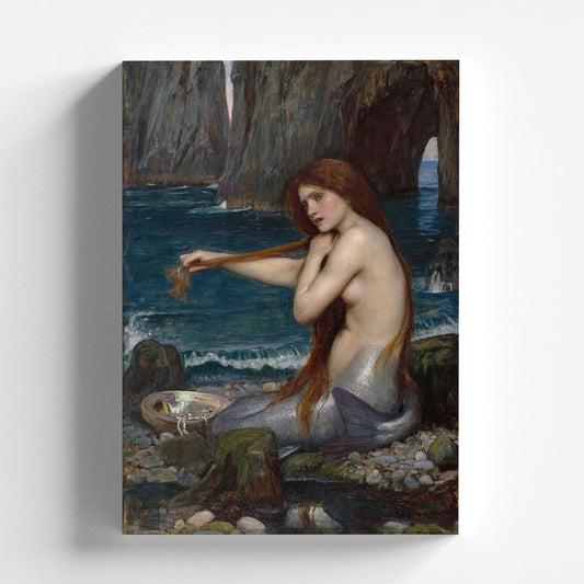 A Mermaid by John William Waterhouse 1900 | Pre-Raphaelite Art Print (B4855)