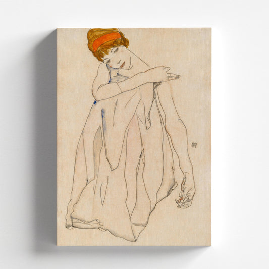 Dancer (Die Tänzerin) by Egon Schiele 1913 | Expressionist Art Print (D0176)