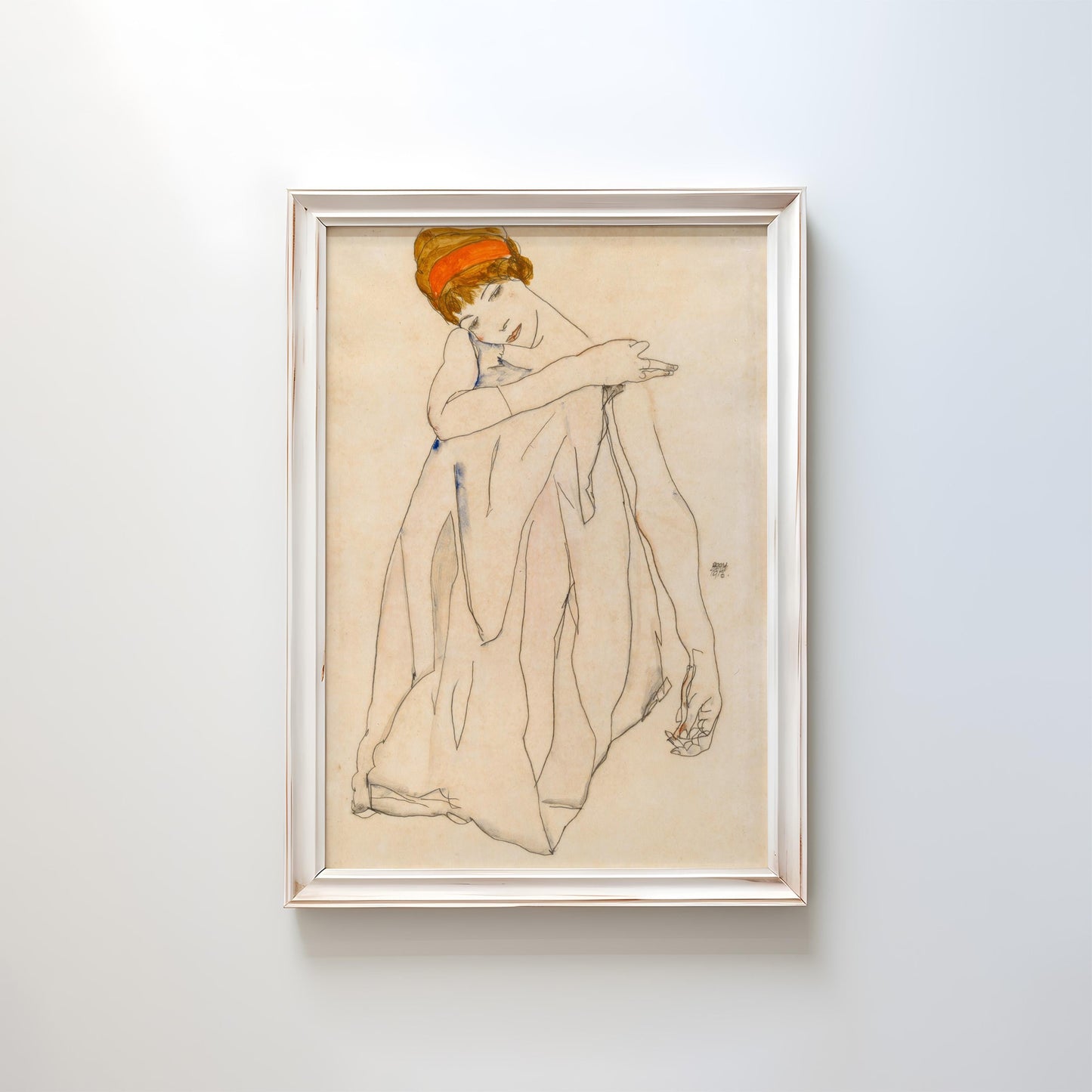 Dancer (Die Tänzerin) by Egon Schiele 1913 | Expressionist Art Print (D0176)