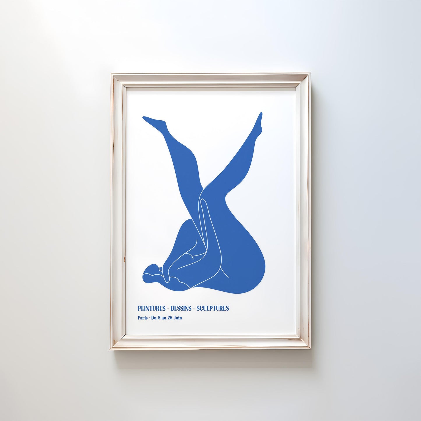 Henri Matisse Blue Nudes II (Nu Bleu) | Modern Art, Minimalist Poster (A0004)