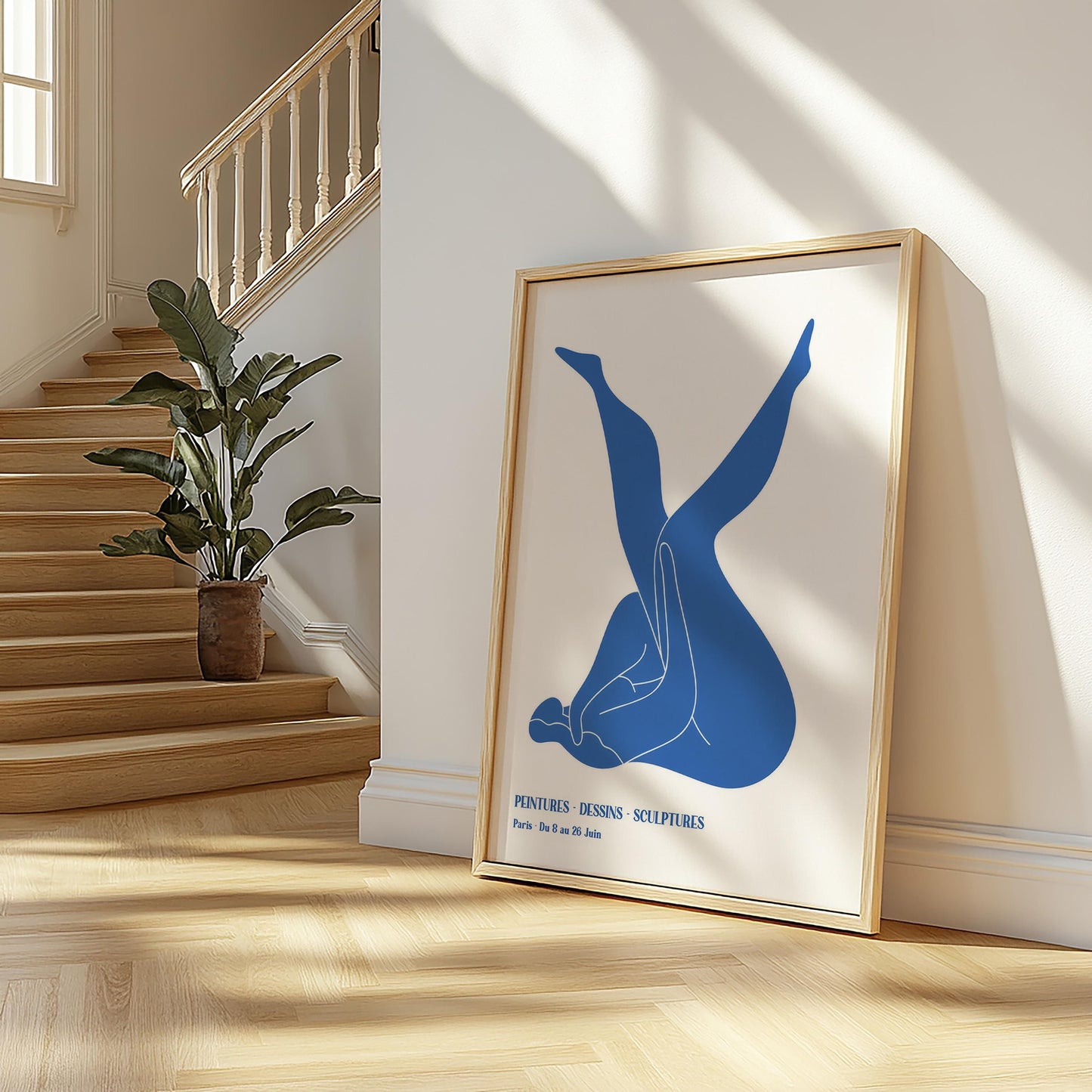 Henri Matisse Blue Nudes II (Nu Bleu) | Modern Art, Minimalist Poster (A0004)