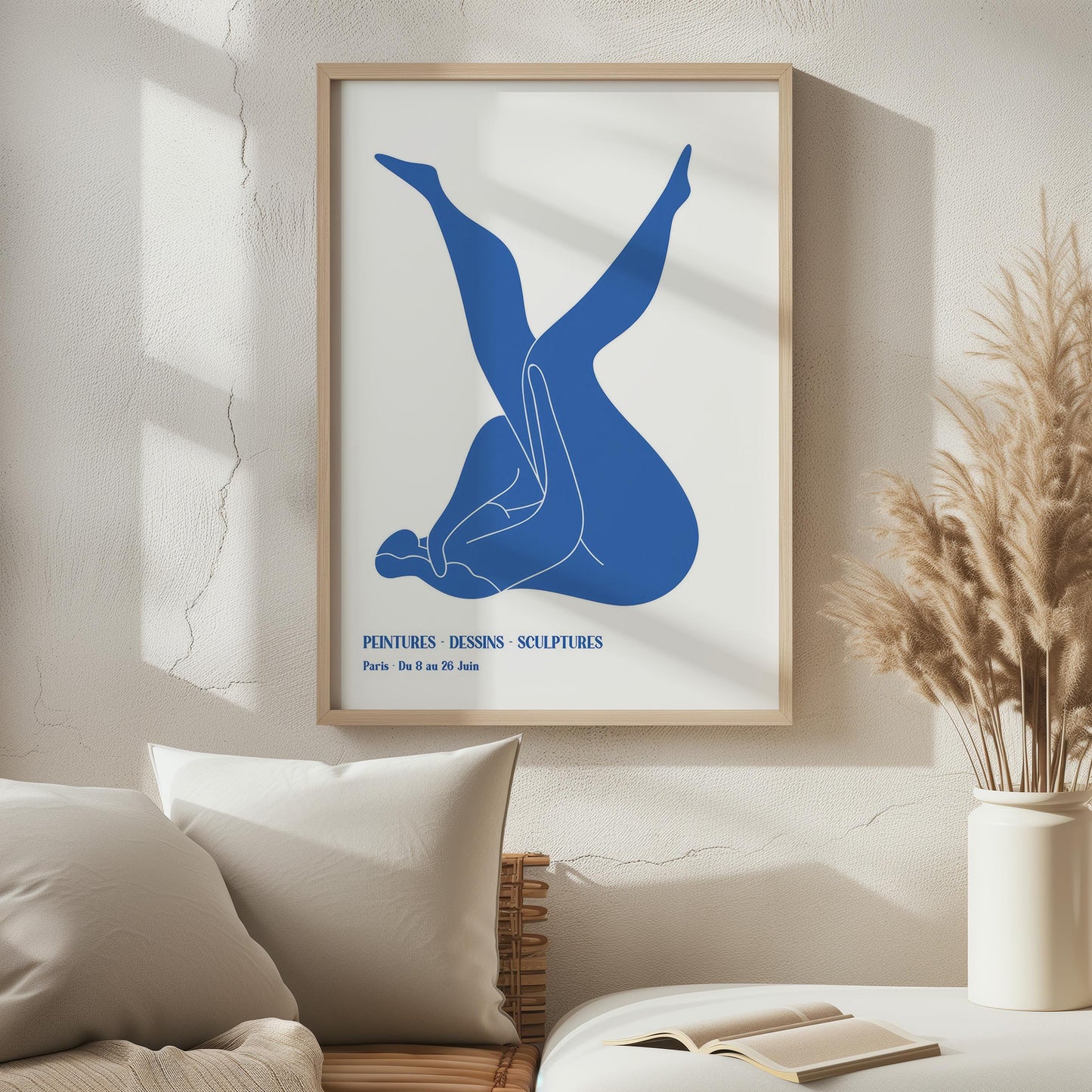 Henri Matisse Blue Nudes II (Nu Bleu) | Modern Art, Minimalist Poster (A0004)