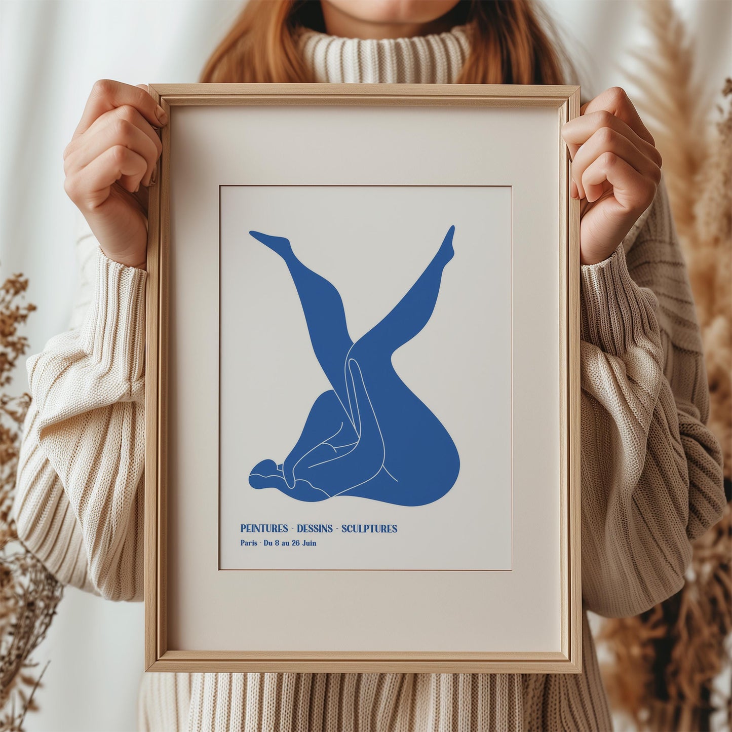 Henri Matisse Blue Nudes II (Nu Bleu) | Modern Art, Minimalist Poster (A0004)