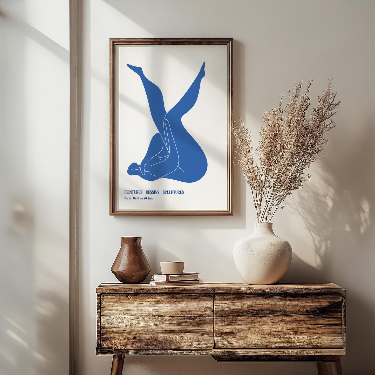 Henri Matisse Blue Nudes II (Nu Bleu) | Modern Art, Minimalist Poster (A0004)