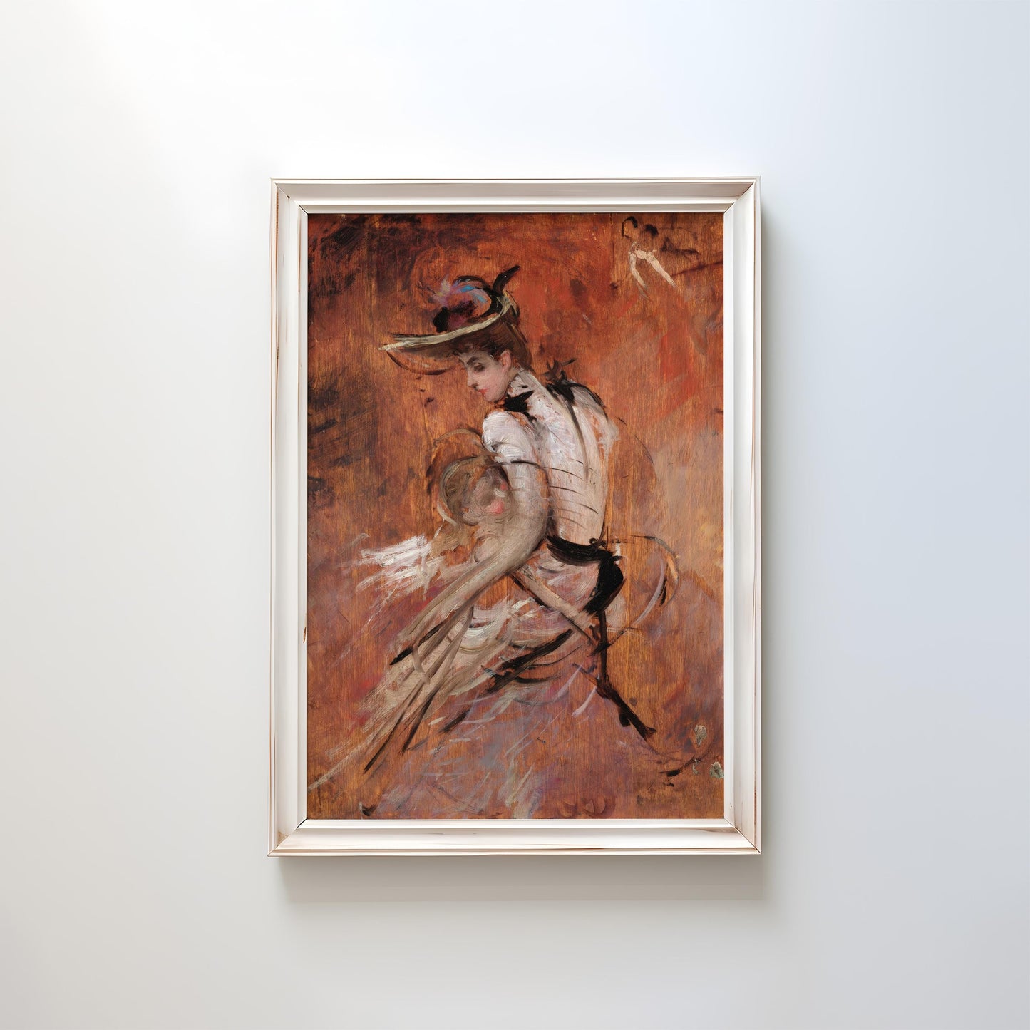 A Young Mother with a Hat by Giovanni Boldini c.1890 | Academic Art Print (D0326)