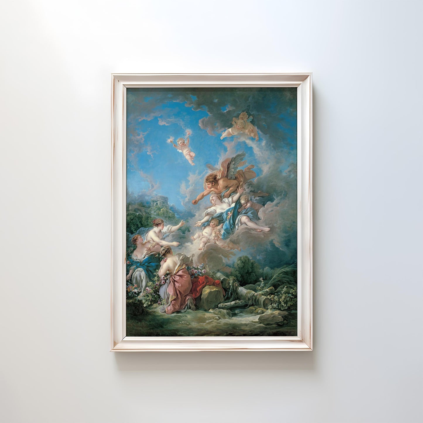 Boreas Abducting Oreithyia by François Boucher 1769 | Rococo Art Print (B4152)