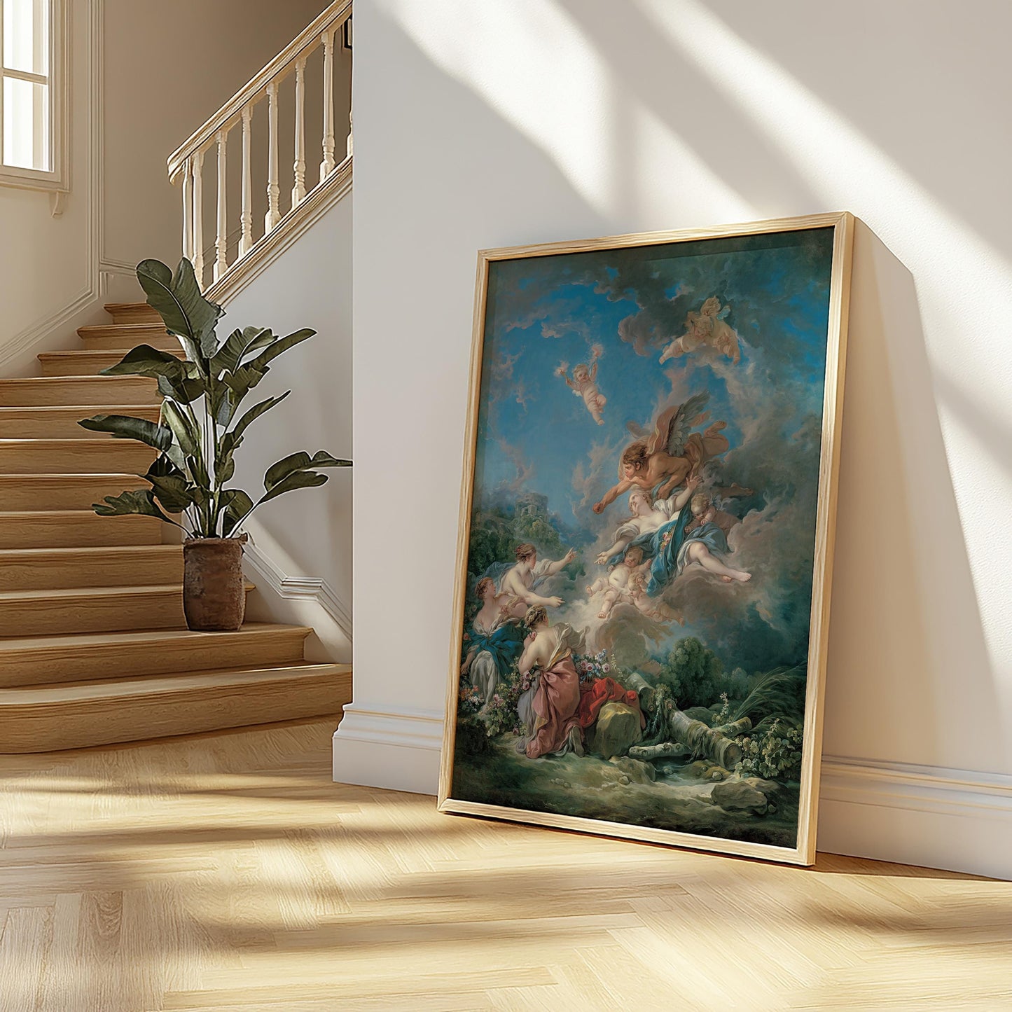 Boreas Abducting Oreithyia by François Boucher 1769 | Rococo Art Print (B4152)