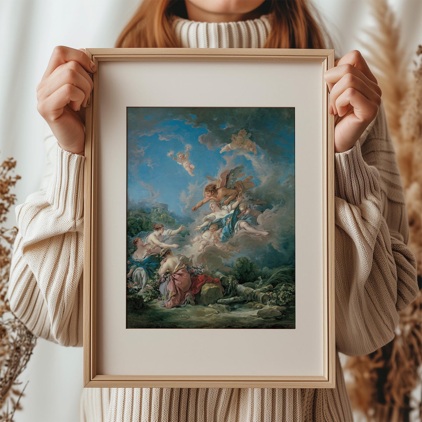 Boreas Abducting Oreithyia by François Boucher 1769 | Rococo Art Print (B4152)