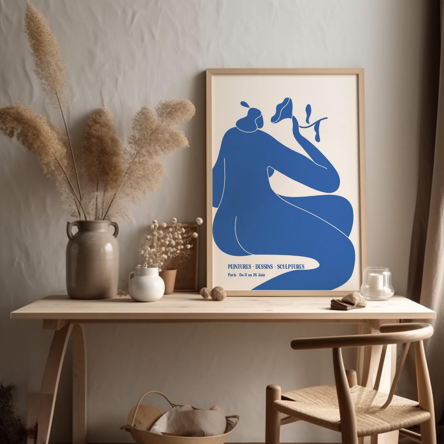 Henri Matisse Blue Nudes I (Nu Bleu) | Modern Art, Minimalist Poster (A0003)