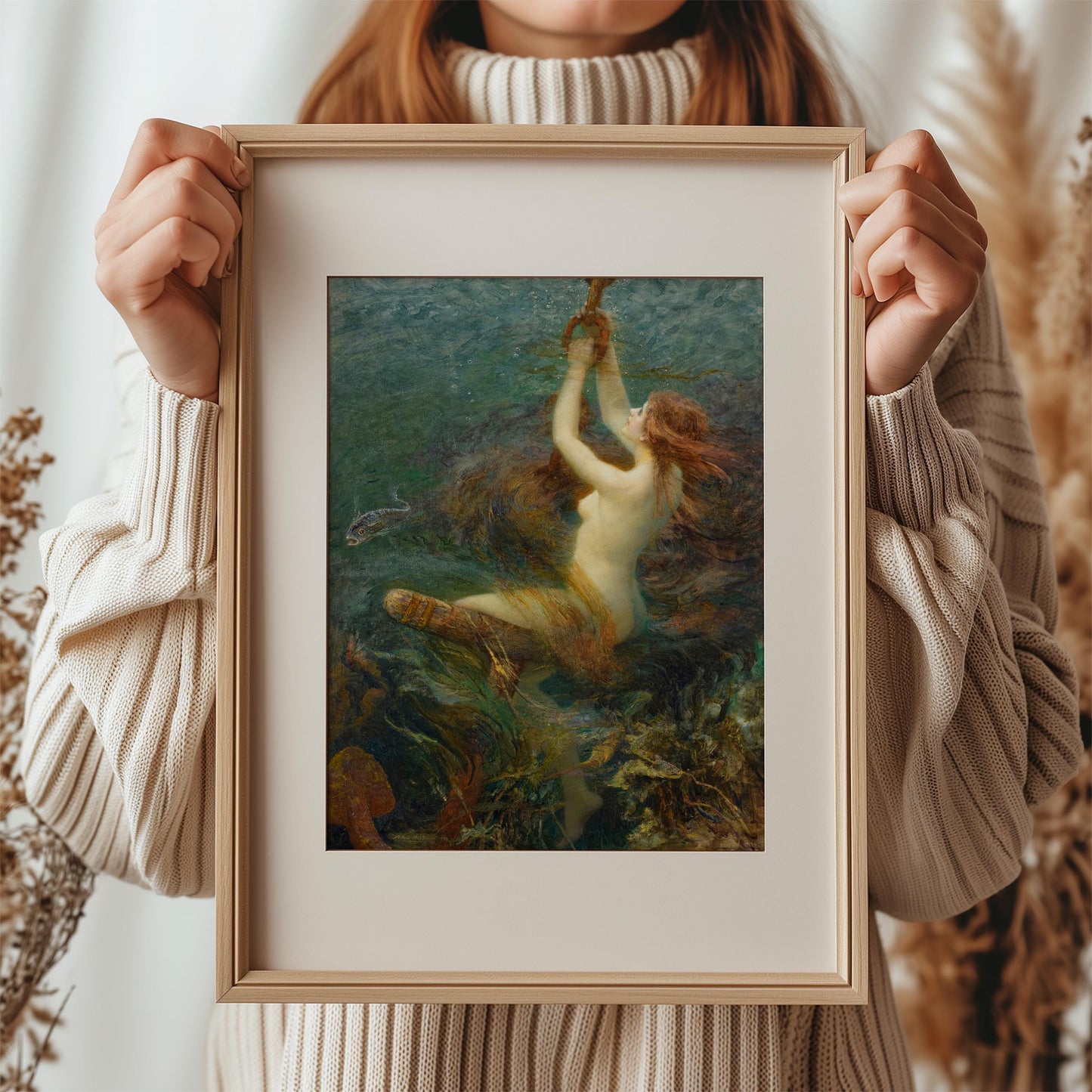 A Fantasy of the Deep by Arthur Hopkins 1830 | Romantic Art Print (D0032)